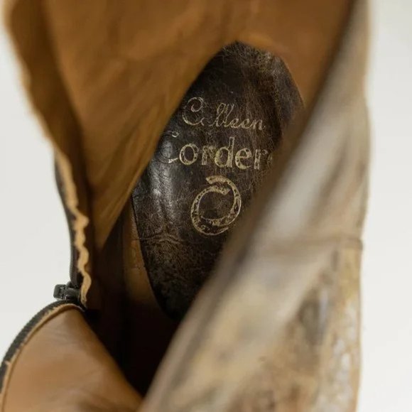 Colleen Cordero Tiba Tall Art Studded Leather Boots - Picture 1 of 6